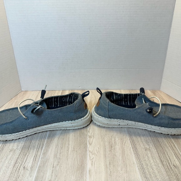 Hey Dude Women's Denim Blue Slip-On Sneakers - Picture 8 of 10